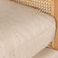 CLC6398-CH Wingback Rattan Armchair - Distress Natural - Sand White