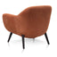 CLC6411-IG Fabric Armchair - Burnt Orange with Black Legs
