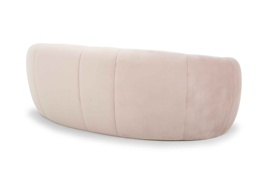 Ex Display - CLC6412 3 Seater Fabric Sofa - Blush