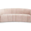 Ex Display - CLC6412 3 Seater Fabric Sofa - Blush