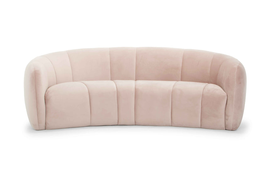 CLC6412 3 Seater Fabric Sofa - Blush