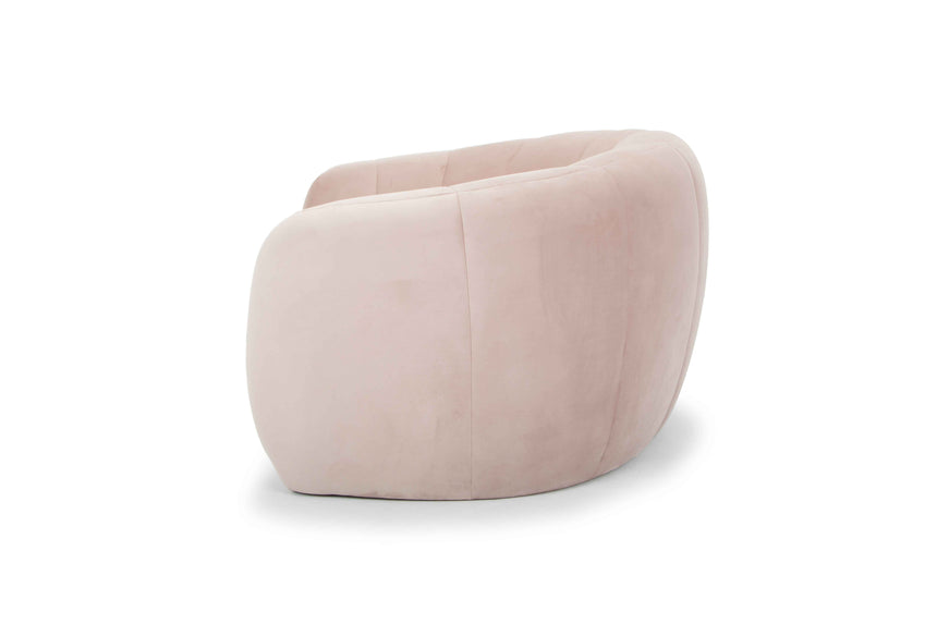 CLC6412 3 Seater Fabric Sofa - Blush