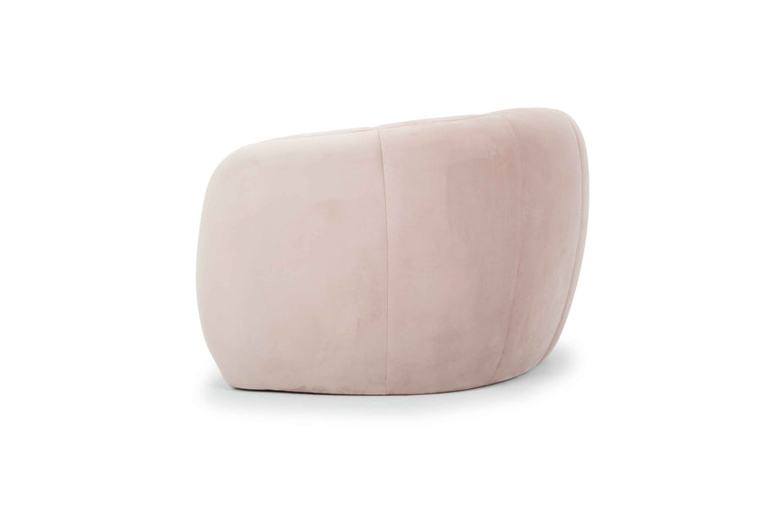 CLC6412 3 Seater Fabric Sofa - Blush