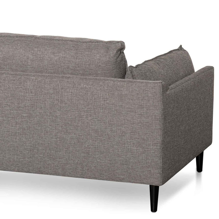 CLC6431-KSO 4 Seater Right Chaise Fabric Sofa - Graphite Grey