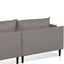 CLC6430-KSO 4 Seater Left Chaise Fabric Sofa - Graphite Grey