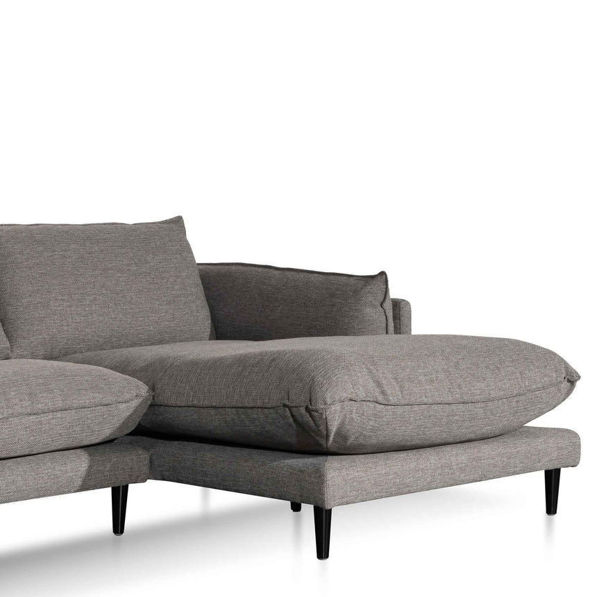 CLC6431-KSO 4 Seater Right Chaise Fabric Sofa - Graphite Grey