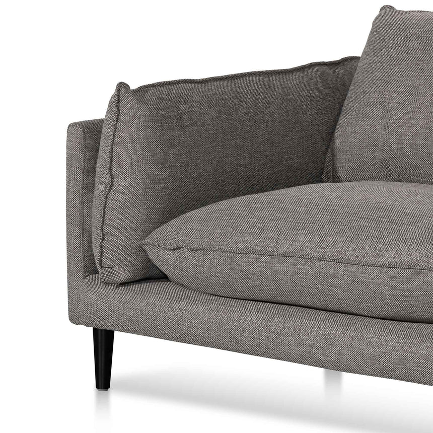 CLC6431-KSO 4 Seater Right Chaise Fabric Sofa - Graphite Grey