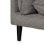 CLC6431-KSO 4 Seater Right Chaise Fabric Sofa - Graphite Grey