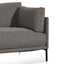 CLC6435-KSO 4 Seater Left Chaise Fabric Sofa - Graphite Grey - Last one