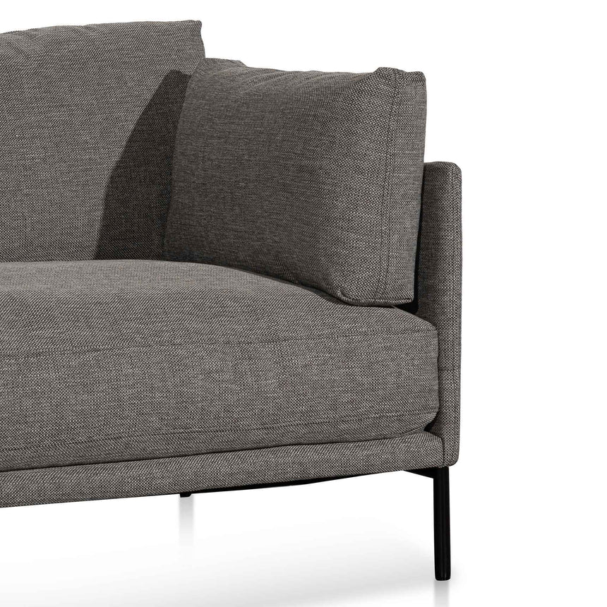 CLC6435-KSO 4 Seater Left Chaise Fabric Sofa - Graphite Grey