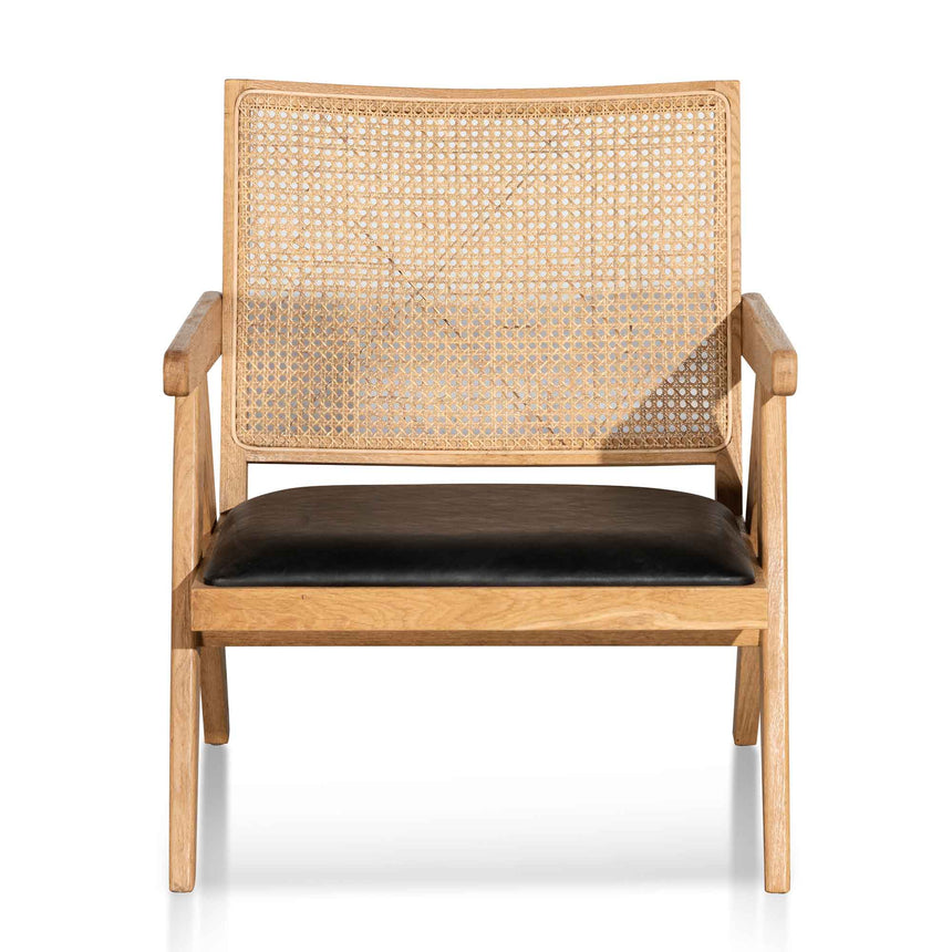 CLC6504-CH Rattan Armchair - Distress Natural and Black Seat