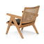 CLC6504-CH Rattan Armchair - Distress Natural and Black Seat