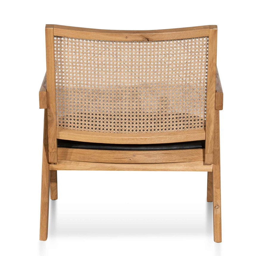 CLC6504-CH Rattan Armchair - Distress Natural and Black Seat