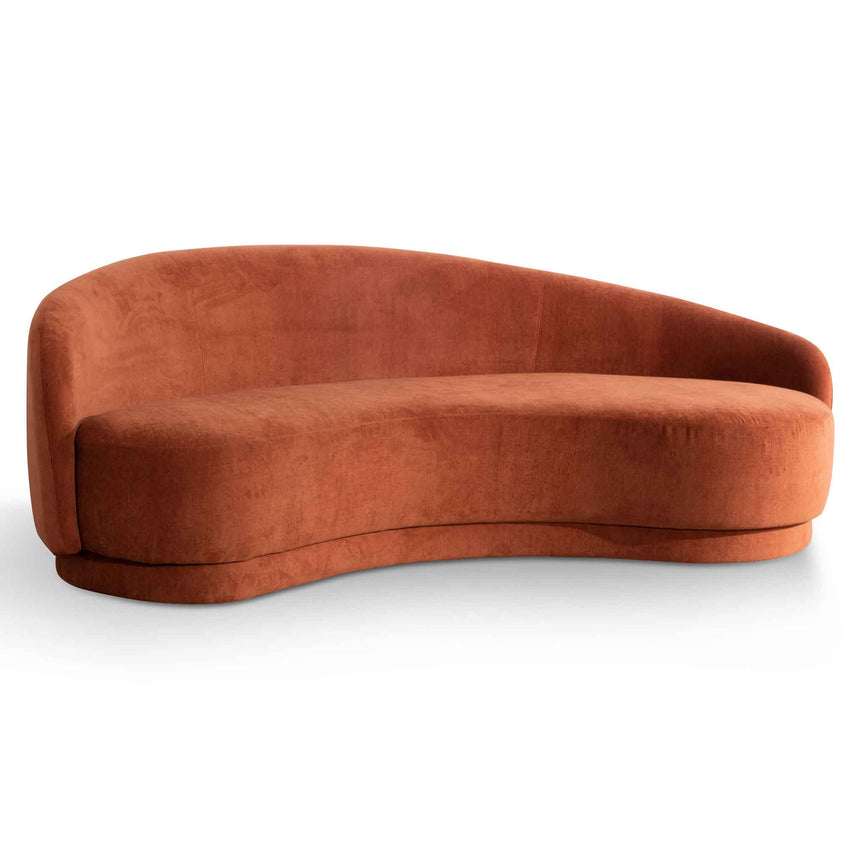 CLC6530 4 Seater Fabric Sofa - Rust