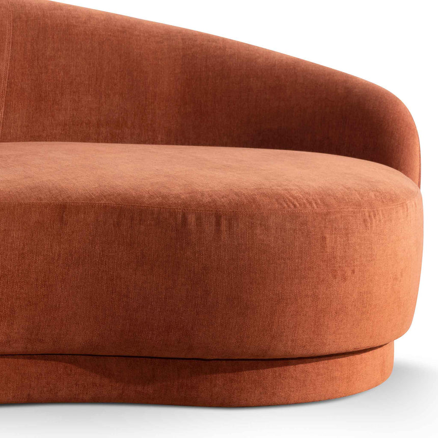 CLC6530 4 Seater Fabric Sofa - Rust - Last one