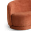 CLC6530 4 Seater Fabric Sofa - Rust