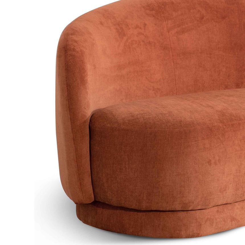 CLC6530 4 Seater Fabric Sofa - Rust - Last one