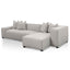 CLC6533-CA 3 Seater Right Chaise Fabric Sofa - Sterling Sand