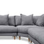 CLC6540-CA Left Return Modular Sofa - Graphite Grey