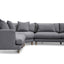 CLC6540-CA Left Return Modular Sofa - Graphite Grey