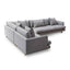 CLC6540-CA Left Return Modular Sofa - Graphite Grey