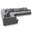 CLC6540-CA Left Return Modular Sofa - Graphite Grey