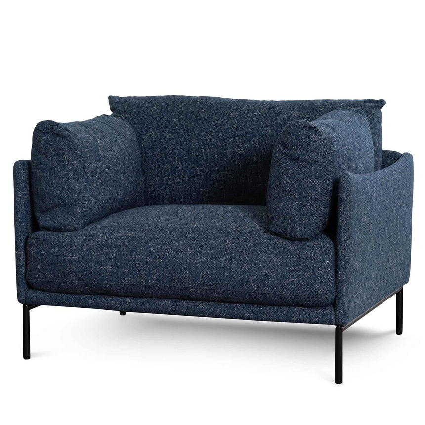 CLC6557-KSO Fabric Arm Chair - Dark Blue