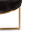 CLC6627-BS 100cmx46cm Ottoman - Black Velvet