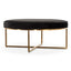 CLC6627-BS 100cmx46cm Ottoman - Black Velvet