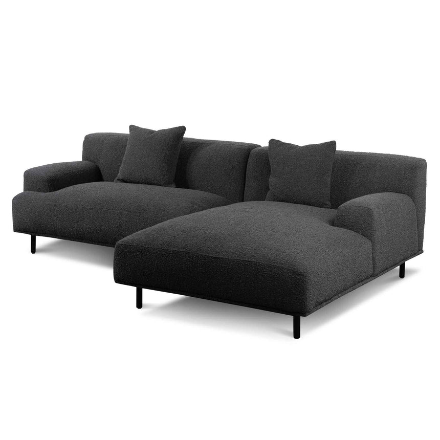 CLC8179-IG 3 Seater Sofa - Black Boucle