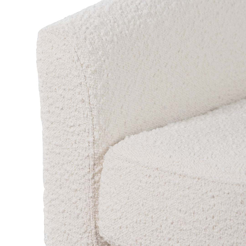 CLC6650-CA Fabric Armchair - Ivory White Boucle
