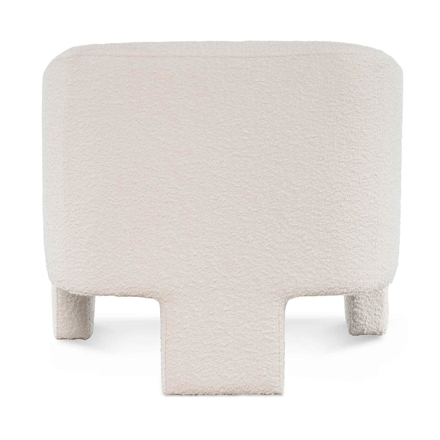 CLC6650-CA Fabric Armchair - Ivory White Boucle