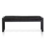 CLC6703-KS Black Velvet Ottoman - Black Base