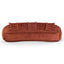 CLC6748-FS Velvet 4 Seater Sofa - Rustic Orange - Last one