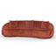 CLC6748-FS Velvet 4 Seater Sofa - Rustic Orange - Last one