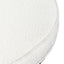 CLC6770-BS 100cm Daisy White Boucle Ottoman - Brushed Gold Base - Last one