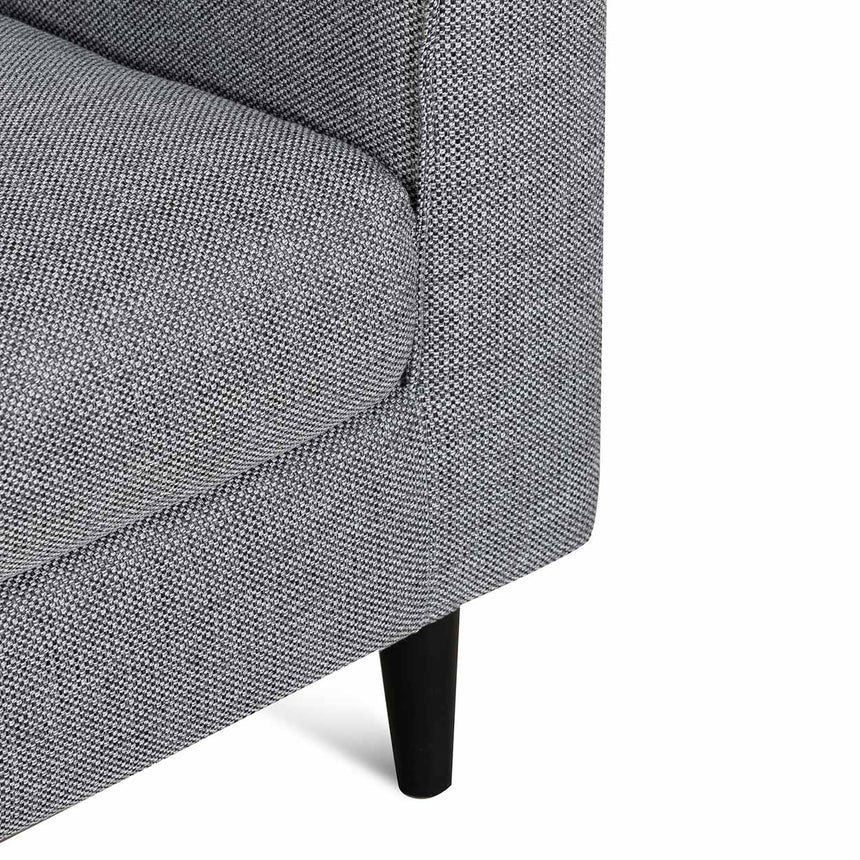 CLC6813-KSO Fabric Armchair - Graphite Grey with Black Leg