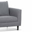 CLC6813-KSO Fabric Armchair - Graphite Grey with Black Leg