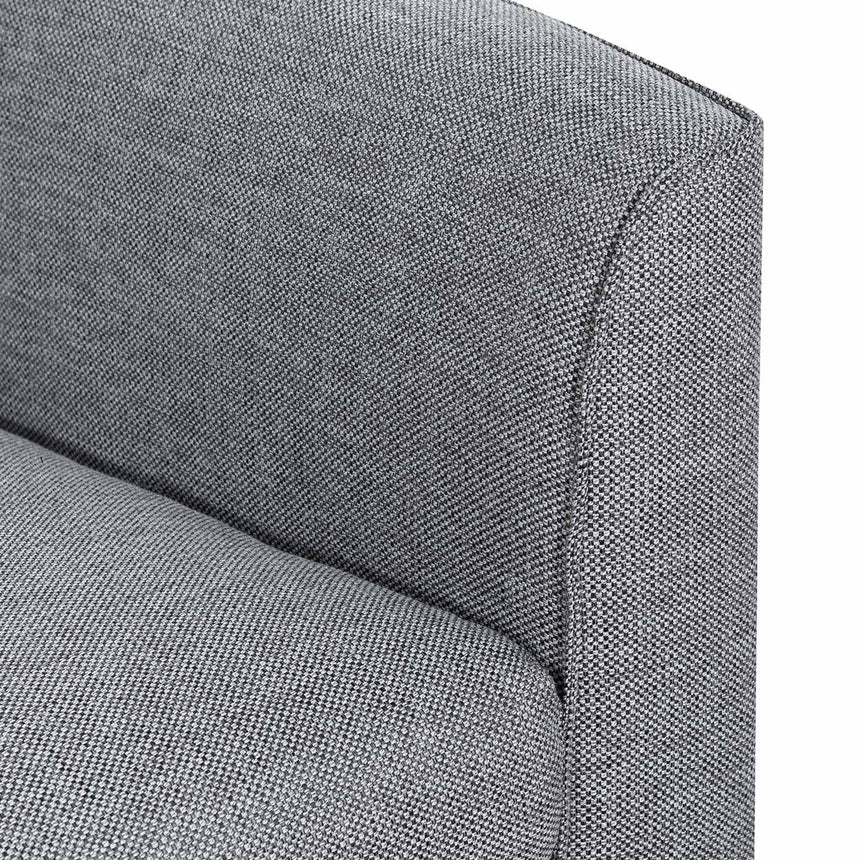 CLC6813-KSO Fabric Armchair - Graphite Grey with Black Leg