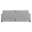 CLC6819-KSO 3 Seater Fabric Sofa - Oyster Beige and Black Leg