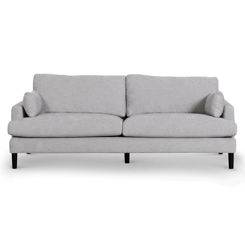 CLC6819-KSO 3 Seater Fabric Sofa - Oyster Beige and Black Leg