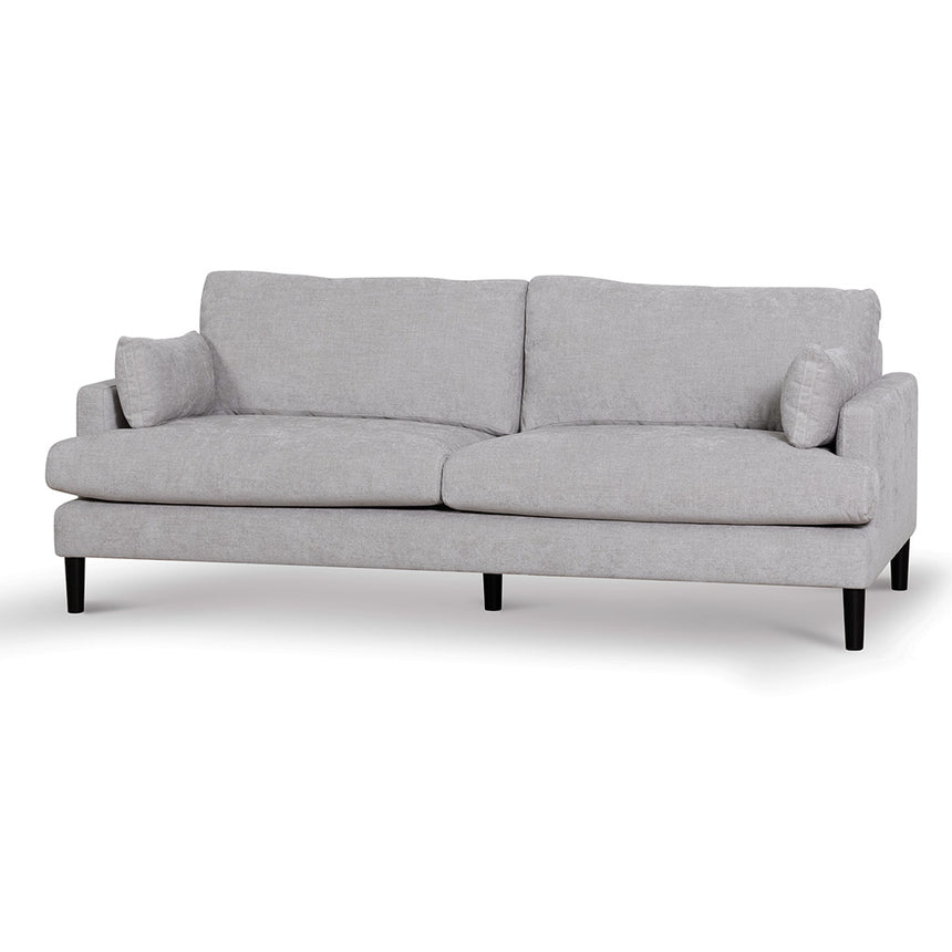 CLC6819-KSO 3 Seater Fabric Sofa - Oyster Beige and Black Leg