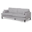 CLC6819-KSO 3 Seater Fabric Sofa - Oyster Beige and Black Leg