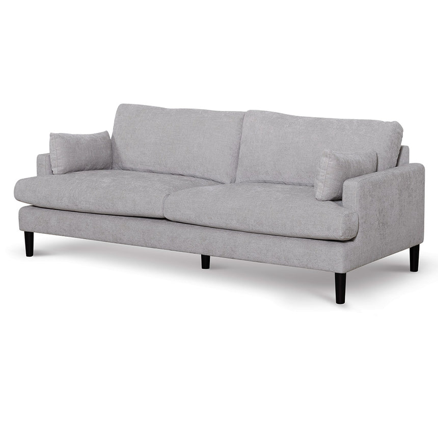 CLC6819-KSO 3 Seater Fabric Sofa - Oyster Beige and Black Leg