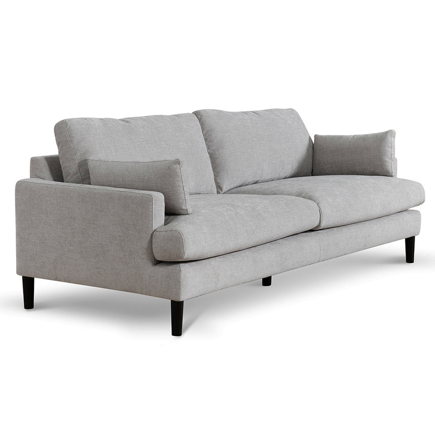 CLC6819-KSO 3 Seater Fabric Sofa - Oyster Beige and Black Leg