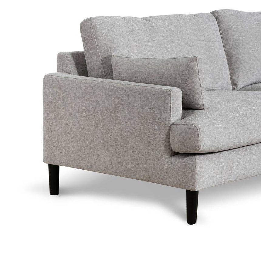 CLC6819-KSO 3 Seater Fabric Sofa - Oyster Beige and Black Leg