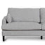 CLC6819-KSO 3 Seater Fabric Sofa - Oyster Beige and Black Leg