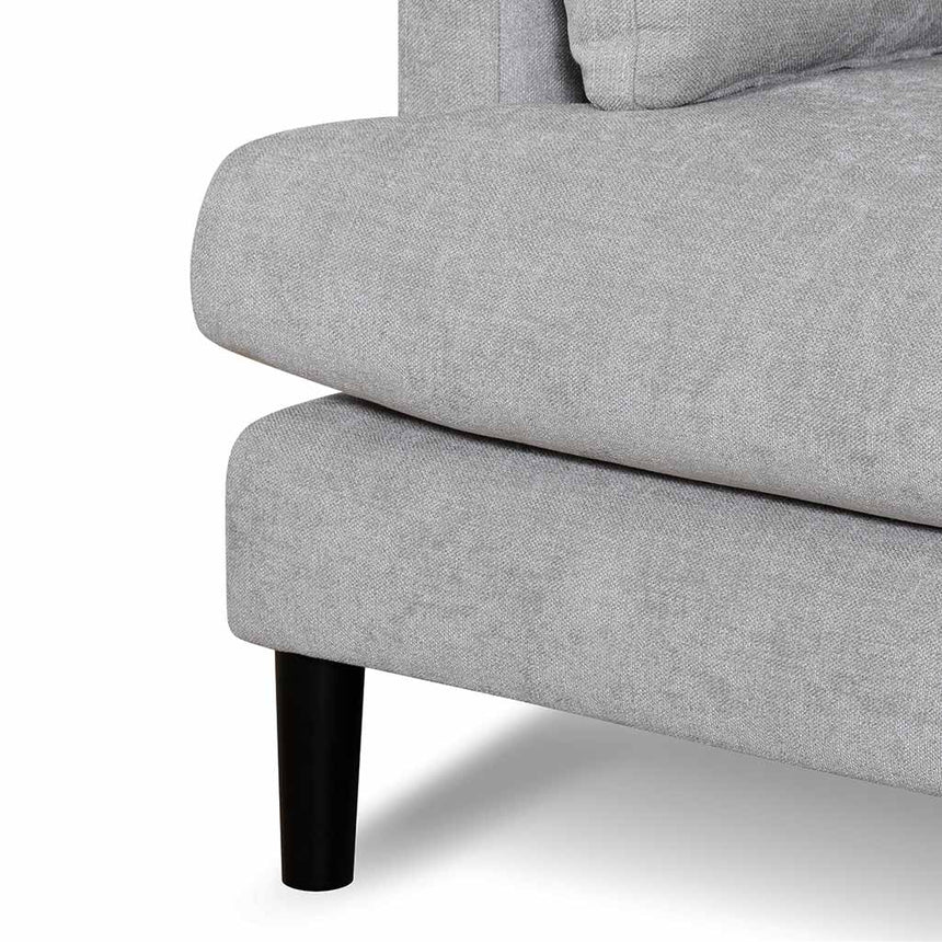 CLC6819-KSO 3 Seater Fabric Sofa - Oyster Beige and Black Leg