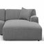 CLC6826-YY 3 Seater Right Chaise Sofa - Noble Grey