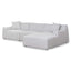 CLC6827-YY 3 Seater Right Chaise Sofa - Passive Grey